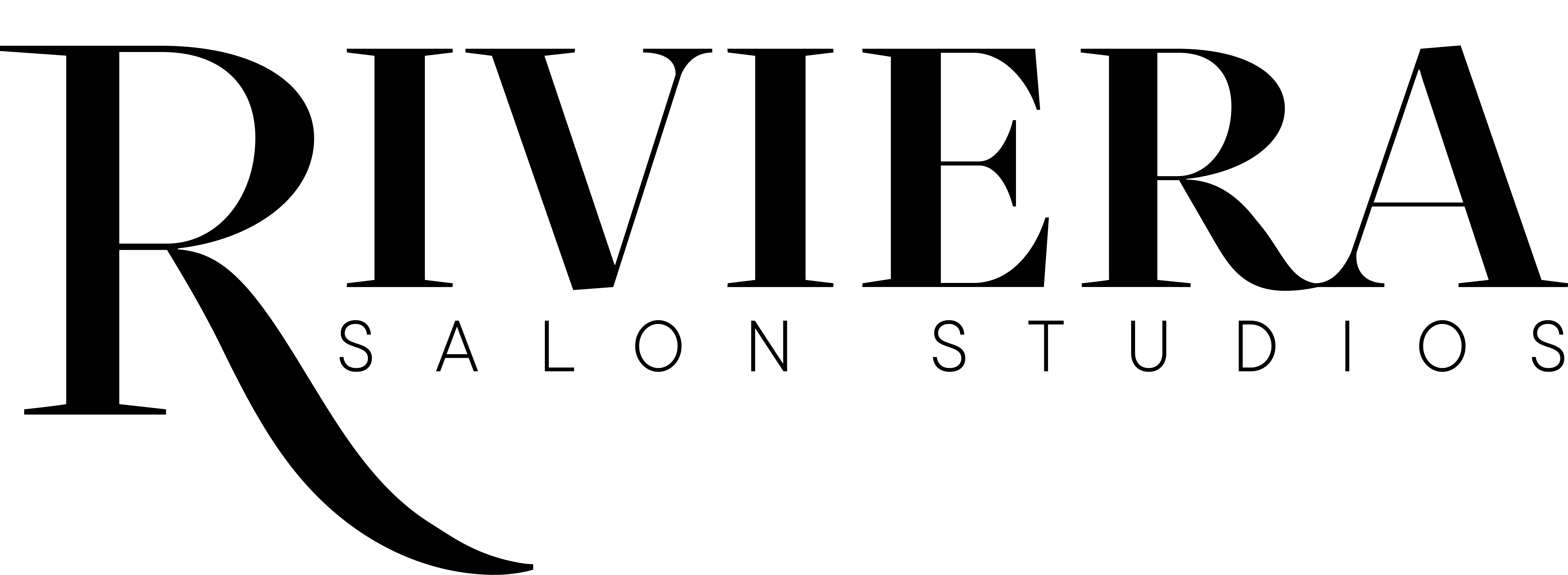 Riviera Salon Studios logo in black